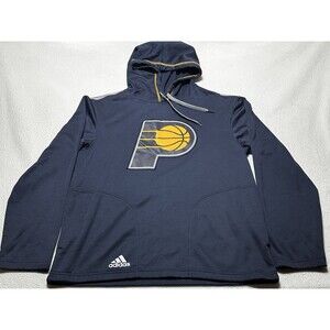 Indiana Pacers 2014 Adidas Hoodie Sweatshirt Men’s Small Basketball NBA *READ
